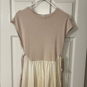 ZARA Dual Material Dress NWOT